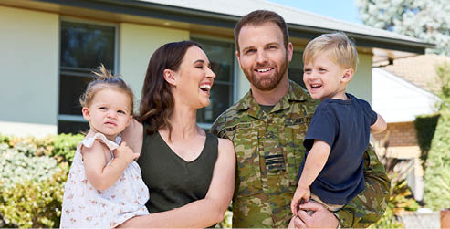 Defence member webinar family photo